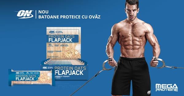 Batonul proteic cu ovaz de la Optimum Nutrition - Protein Oats Flapjack