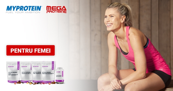 Gama de suplimente fitness pentru femei – Active Women de la MyProtein