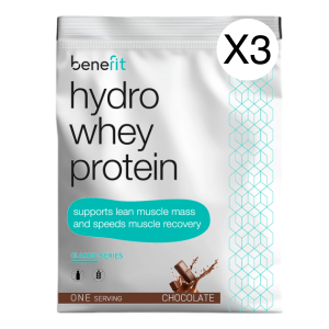 3 serv Benefit Hydro Whey Protein 34 g | Proteina din zer hidrolizat