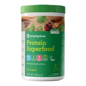 Amazing Grass Protein Superfood Chocolate Peanut Butter 360 g | Pudra proteica nutritiva all-in-one