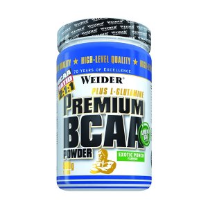 Weider Premium BCAA Powder Plus L-Glutamine Exotic Punch 500 g | Aminoacizi BCAA + Glutamina