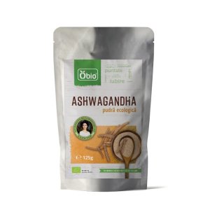 Ashwagandha pudră ecologică Obio 125 g