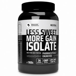 Balkan Pharmaceuticals 100% Pure Whey Isolate Natural 0.9 kg | Izolat proteic din zer fara aroma