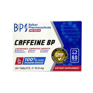 Balkan Pharmaceuticals Caffeine BP 60 Tabs | Cofeina anhidra