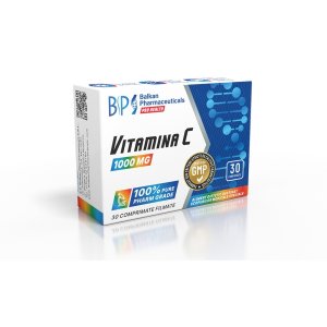 Balkan Pharmaceuticals Vitamina C 1000 mg, 30 comprimate filmate