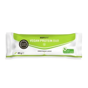 Baton proteic 100% din plante Body & Fit Vegan Protein Bar 60 g