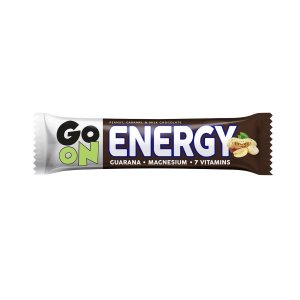 GO ON Energy Bar Peanut, Caramel & Milk Chocolate 50 g | Baton proteic energizant