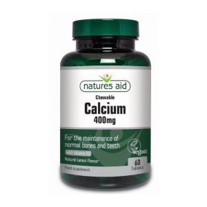 Calciu 400 mg Natures Aid 60 Tabs (de mestecat)
