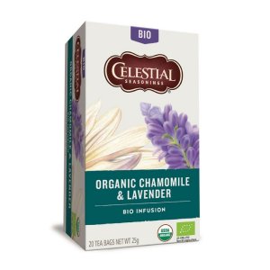Celestial Seasonings Organic Chamomile & Lavender | Ceai de mușețel & lavandă organice | 20 de plicuri