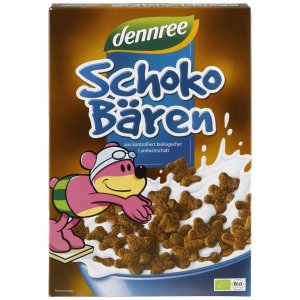 Cereale ursuleți cu ciocolată bio Dennree 250 g