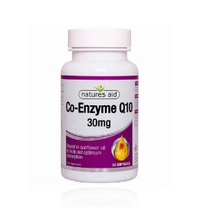 Co-Enzima Q10 30 mg Natures Aid 30 Softgels