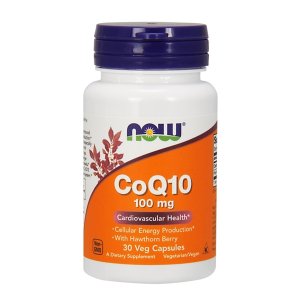 Coenzima Q10 100 mg NOW CoQ10 30 Veg Caps