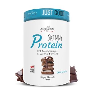 Easy Body Skinny Protein Belgian Chocolate 450 g | Proteina pentru slabit cu colagen, L-Carnitina & vitamine