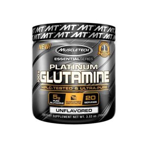 MuscleTech Platinum 100% Glutamine 5000 mg, 100 g | Glutamina pudra