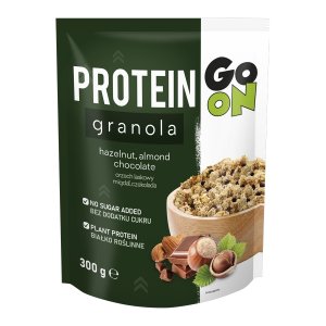 GO ON Protein Granola Hazelnut, Almond, Chocolate 300 g | Fulgi de cereale 