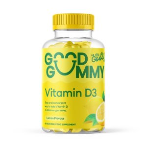 Good Gummy Vitamin D-3 800IU, 60 Gummies | Vitamina D3 cu aromă de lămâie