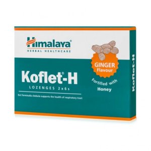 Himalaya Koflet-H Ginger 12 Pastile | Supliment pentru tractul respirator