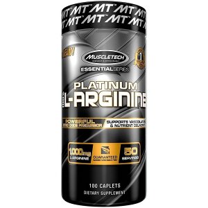  MuscleTech Platinum 100% L-Arginine 1000 mg, 100 Caps | L-Arginina capsule