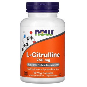 NOW L-Citrulline  750 mg,  90 Veg Caps | L-Citrulina 