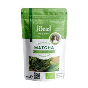 Matcha (ceai verde) pudra ecologica Obio 60 g