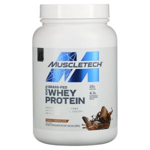MuscleTech Grass-Fed 100% Whey Protein Triple Chocolate 816 g | Proteina din zer
