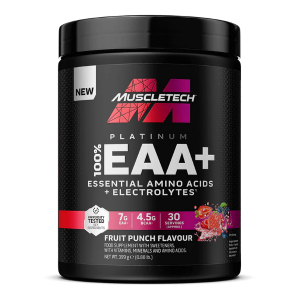 MuscleTech Platinum 100% EAA+ Fruit Punch | Aminoacizi esentiali + electroliti