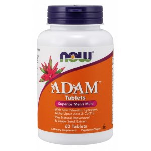 NOW Adam Superior Men's Multi 60 Tabs | Complex de vitamine & minerale pentru barbati