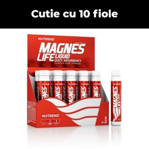 Nutrend Magnes Life Liquid Orange 10 x 25 ml | Magneziu 250 mg + Vitamina B6