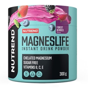 Nutrend MagnesLife Instant Drink Powder Forest Berries 300 g | Pudra instant cu magneziu & vitamine