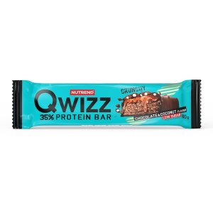 Nutrend Qwizz 35% Protein Bar Chocolate Brownies 60 g | Baton proteic crocant