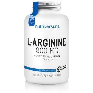Nutriversum Basic L-Arginine 800 mg 60 Caps | L-Arginina