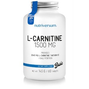 Nutriversum Basic L-Carnitine 1500 mg 60 Tabs | L-Carnitina