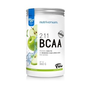 Nutriversum Flow 2:1:1 BCAA 5000 mg Green Apple 360 g | Aminoacizi pudra