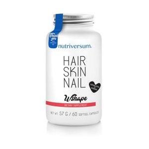 Nutriversum Wshape Hair Skin Nail 60 Softgels | Formula pentru par, piele si unghii