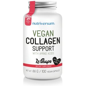 Nutriversum Wshape Vegan Collagen Support 100 Veg Caps | Suport cu aminoacizi pentru formarea de colagen