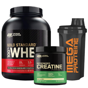 ON Gold Standard 100% Whey Protein 2.2 kg + ON Micronised Creatine Powder 187 g