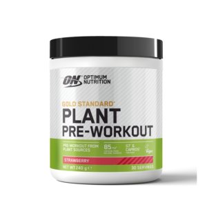 ON Gold Standard Plant Pre-Workout Strawberry 240 g | Supliment pudra cu cafeina & extracte de plante	