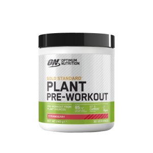 ON Gold Standard Plant Pre-Workout Strawberry 240 g | Supliment pudra cu cafeina & extracte de plante