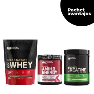 ON Gold Std 100% Whey 450 g + ON Amin.O.Energy 270 g + ON Micronised Creatine 317 g