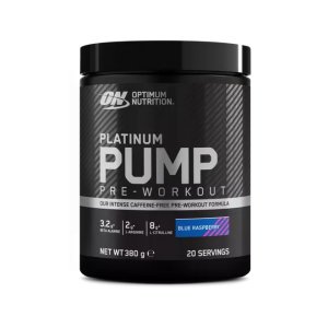 ON Platinum Pump Pre-Workout Blue Raspberry 380 g | Formula pre-antrenament fara cofeina