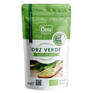 Orz verde pulbere organica Obio 125 g