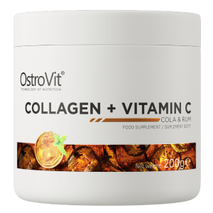 OstroVit Collagen + Vitamin C 200 g | Colagen hidrolizat & vitamina C