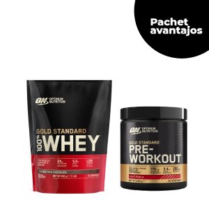 ON Gold Standard 100% Whey 450 g + ON Gold Standard Pre-Workout