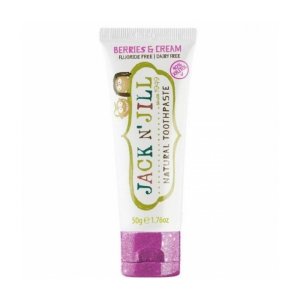 Pastă de dinți naturală pentru copii cu aromă de fructe de pădure & frișcă Jack N' Jill 50 g
