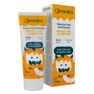 Pastă de dinți naturală pentru copii cu portocale & clementine Nordics 50 ml