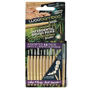 Periute interdentare din bambus WooBamboo | Assorted | 12 buc