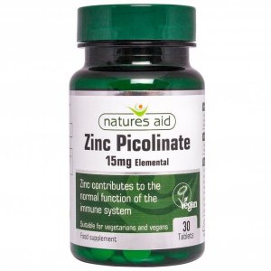 Picolinat de zinc 15 mg Natures Aid 30 Tablete