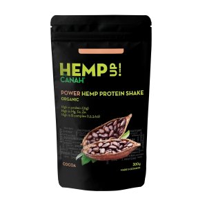 Power Shake proteic de cânepă și cacao eco Canah 300 g
