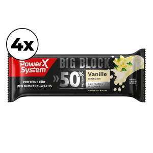 Power System 50% Protein Big Block Bar Coconut 100 g | Baton proteic