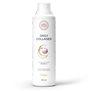 Pretty Women Daily Collagen Strawberry 500 ml | Colagen cu vitamina C si biotina